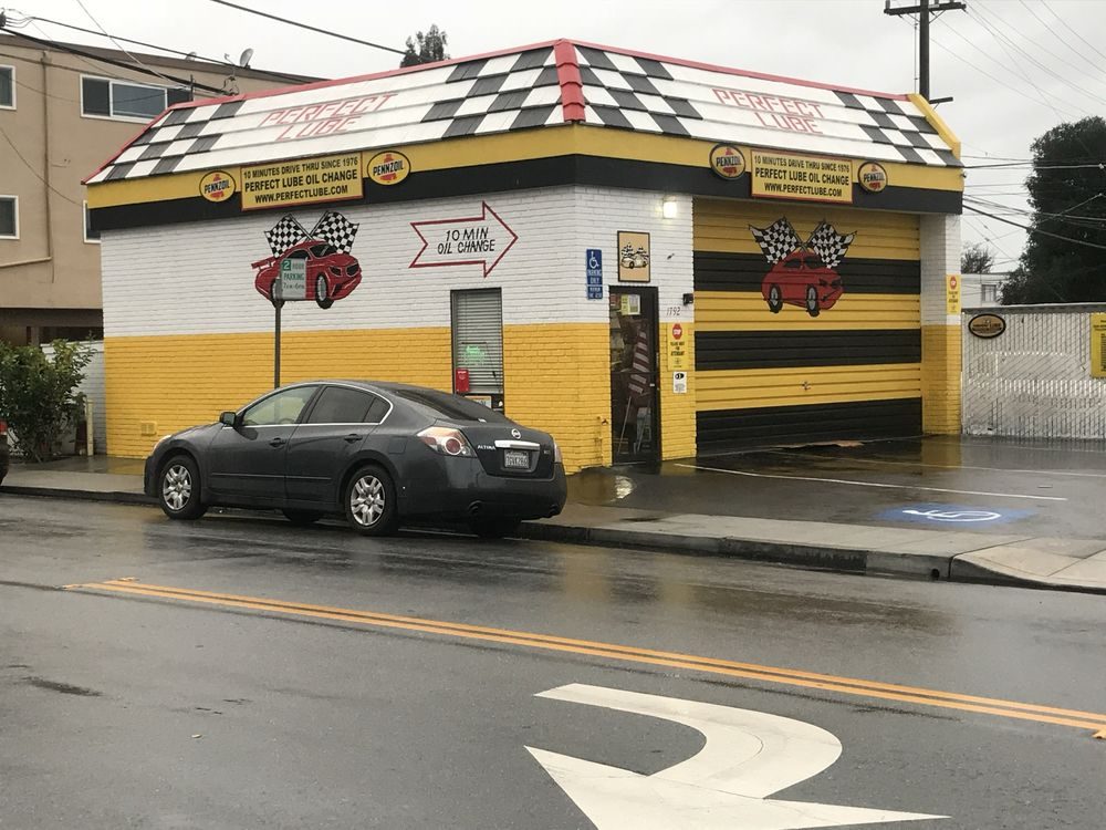 Perfect Lube Car Care storefront at 1792 El Camino Real, San Carlos